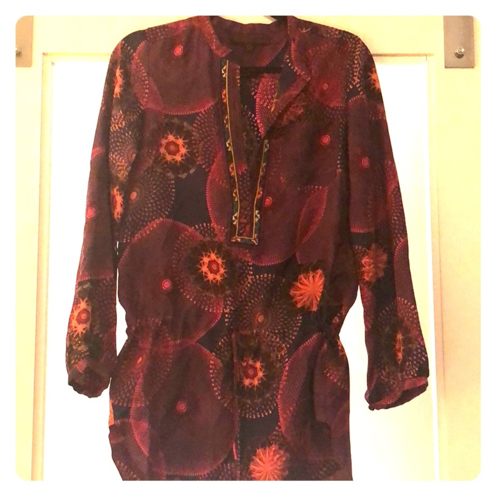 UNIQUE SILK TUNIC DRESS
